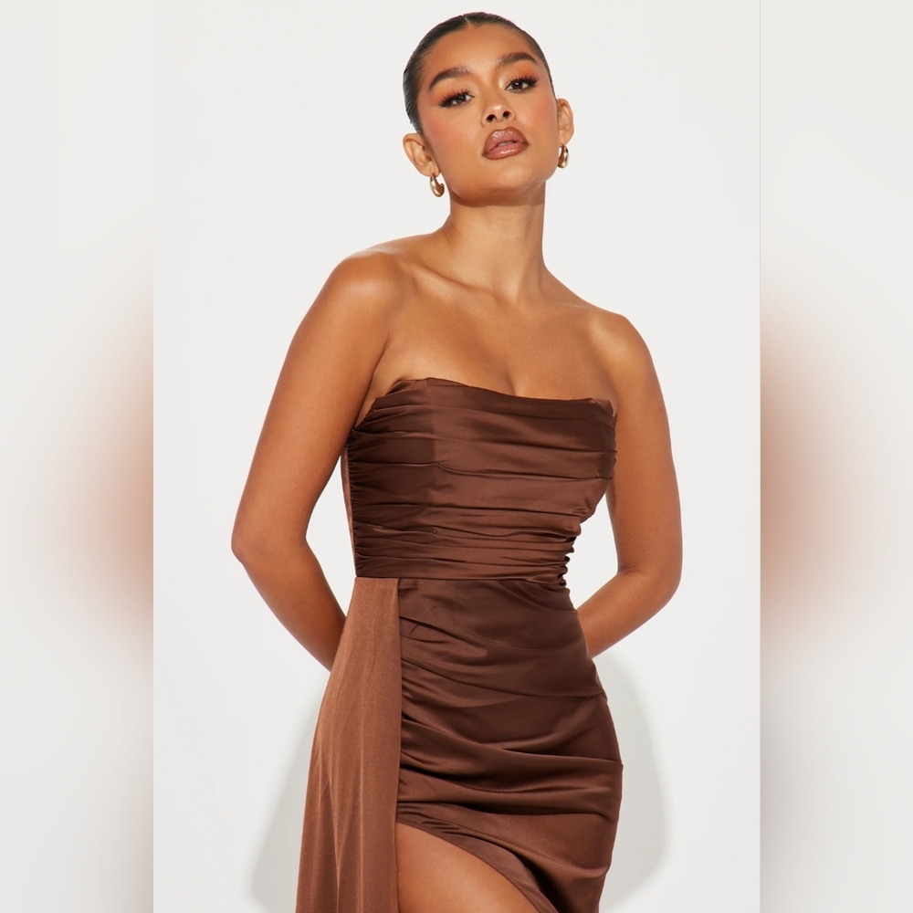 Corset gown chocolate - Picture 2 of 6